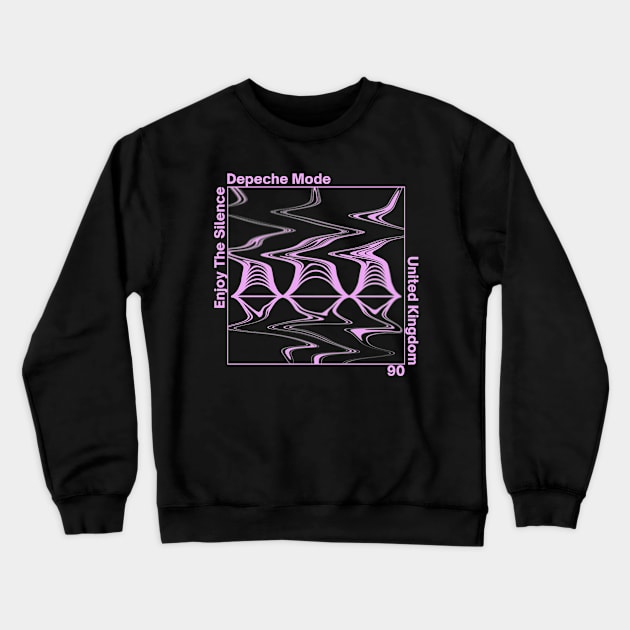 Enjoy the Silence / Depeche Mode - Halftone Graphic Design Crewneck Sweatshirt by solutesoltey